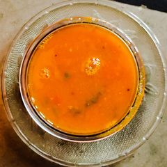A picture of Tomato Rasam.