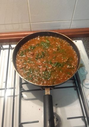 A picture of Spinach nyama,.