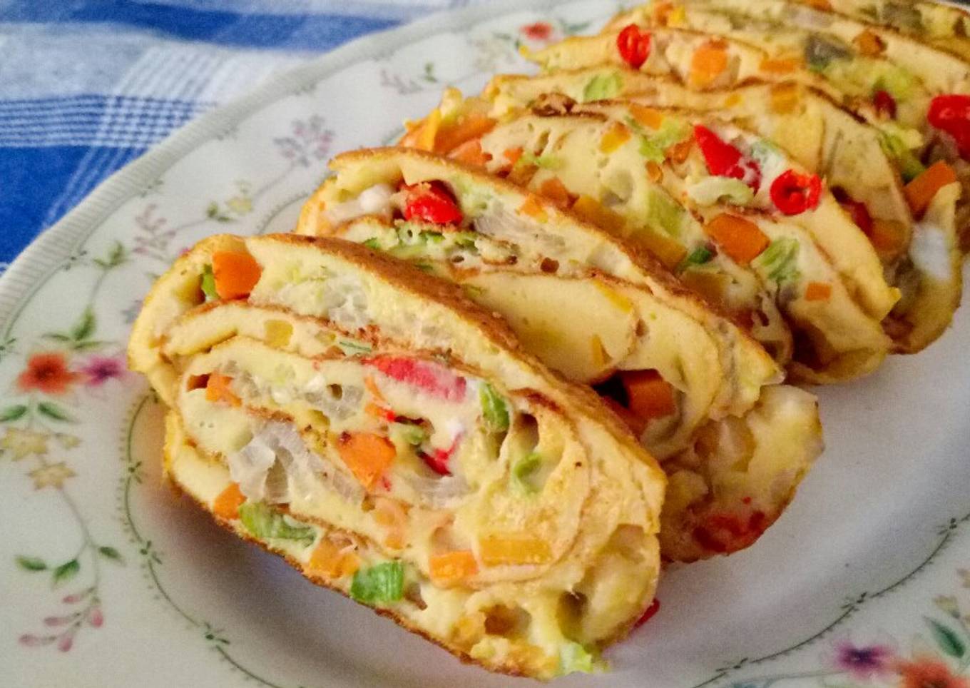 Gyeran-mari ¦ Korean egg roll (Using round pan)