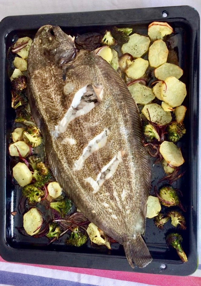 Una foto de Lenguado al horno
