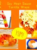 Soy Meat Sauce Tortilla Wraps