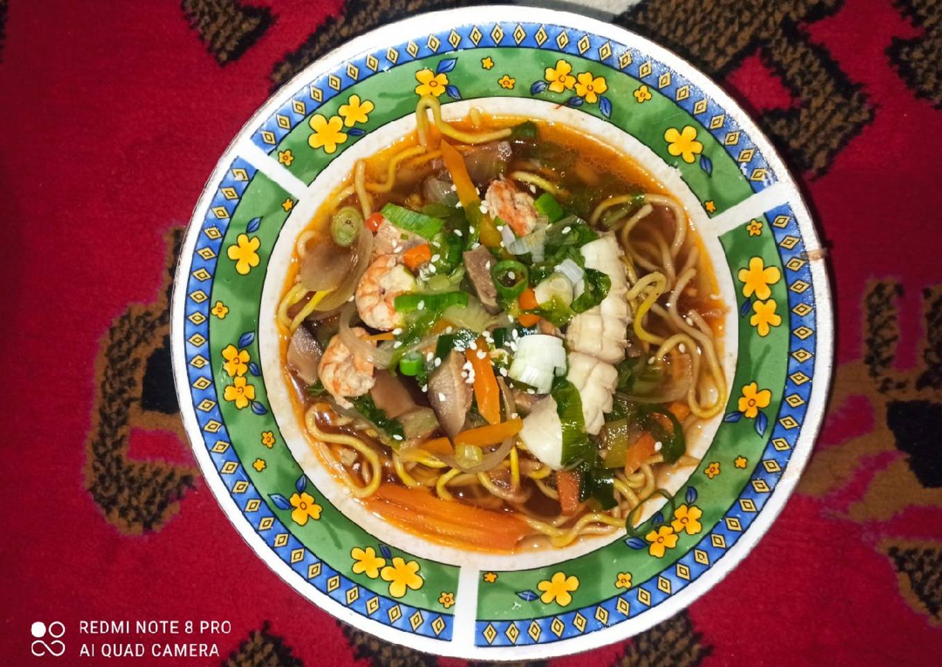 Jjamppong mie kuah korea kaldu udang