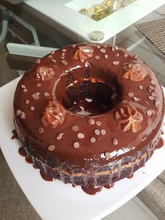 Una foto de Torta choco-manjar