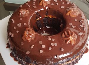 Una foto de Torta choco-manjar