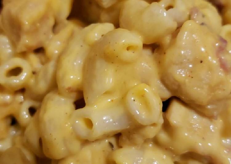 Step-by-Step Guide to Prepare Homemade Chicken bacon mac and cheese