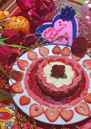 A picture of STRAWBERRY CHEESECAKE (Baked).