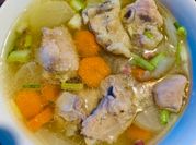 A picture of rib soup