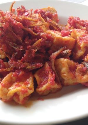 Foto resep Teri tahu balado 10 menit jadi