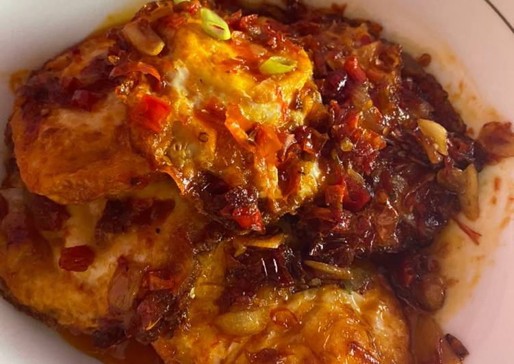 Telur Ceplok Pedas Manis