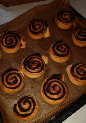 Kakaós csiga recept fotója