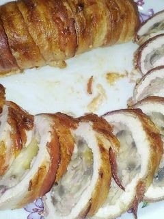 Töltött pulykamell tekercs recept fotója