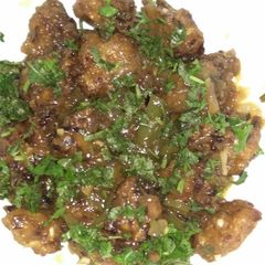 A picture of Cabbage Manchurian.