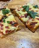 Pizza en horno de barro