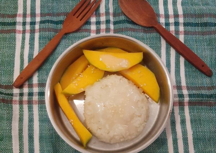 Resep Ketan Mangga / Mango Sticky Rice | Cara Gampang Membuat Ketan Mangga / Mango Sticky Rice Anti Gagal