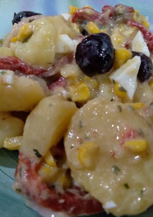 Una foto de Ensalada de papas y anchoas