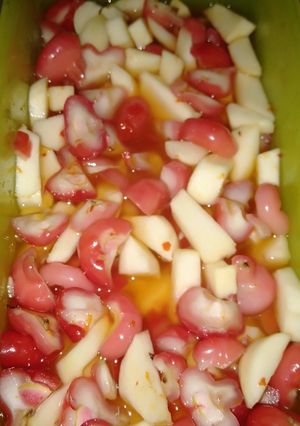 Foto resep Asinan dua buah
