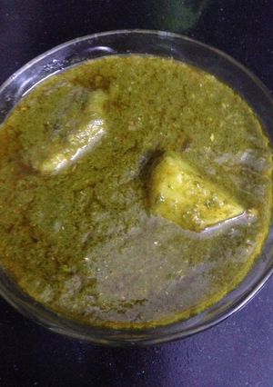 A picture of Makhni palak alooo.