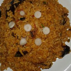 Native jollof rice A picture of Native jollof rice.
