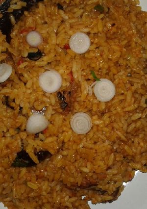 A picture of Native jollof rice.