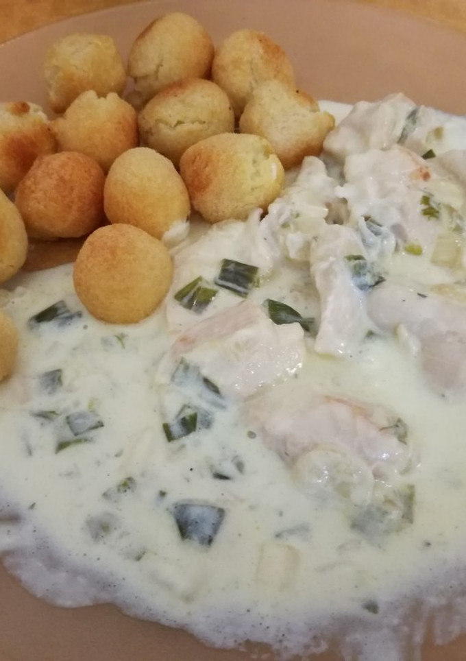Una foto de Pollo al verdeo, rápido y fácil