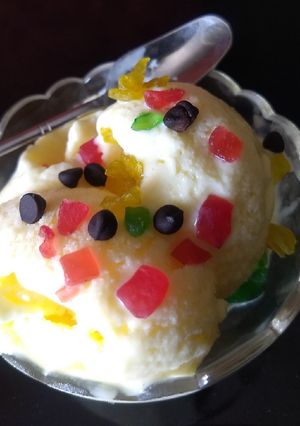 A picture of Ice cream (malai).