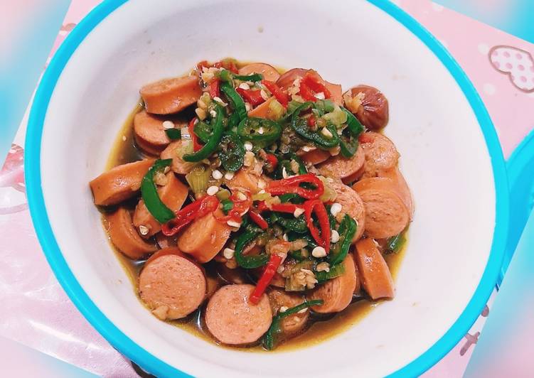 Bahan mengolah Sosis Ungkep Kecap Asin yang mudah