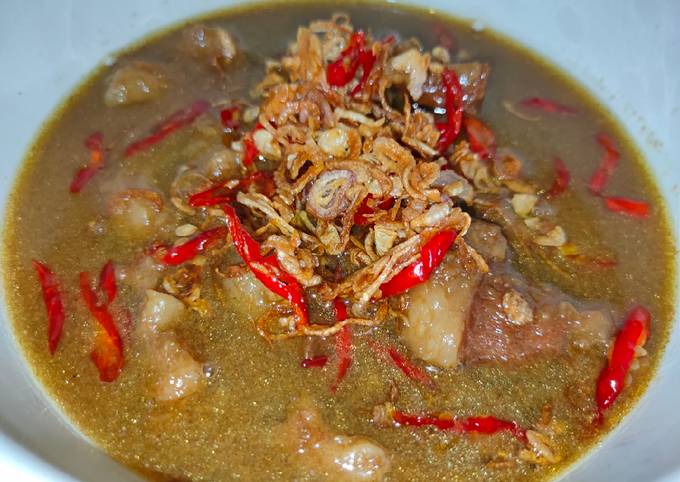 Daging & Lemak Sapi Kuah Kecap