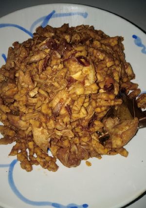 Foto resep Oseng tempe ayam suwir
