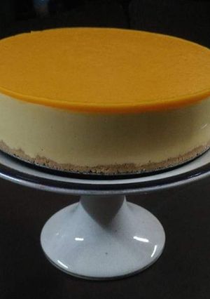 A picture of No Bake Mango Cheesecake.
