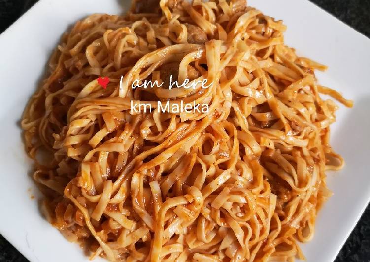 Simple Way to Prepare Homemade Chow Mein noddles
