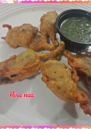 A picture of Mirchay ke pakoray.