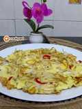 Telur dadar taugeh