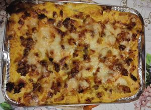Foto di Lasagna alla zucca, salsiccia e fontina