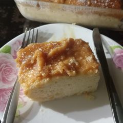 A picture of Tres Leches cake 🍰 🍰🍰.