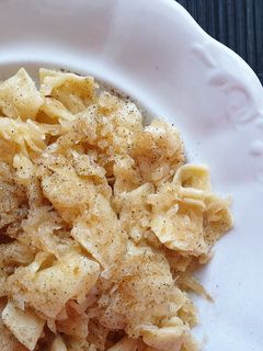 Káposztás tészta házi tésztából recept fotója