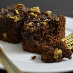 A picture of Wheat Flour Chocolate Brownie (Egg less).
