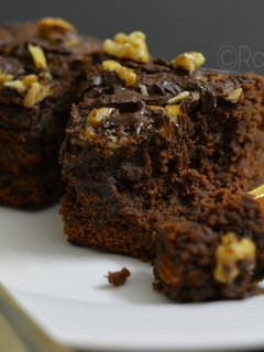 A picture of Wheat Flour Chocolate Brownie (Egg less).