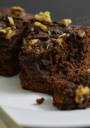 A picture of Wheat Flour Chocolate Brownie (Egg less).
