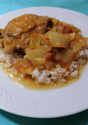 Lecsós pirított csirke recept fotója