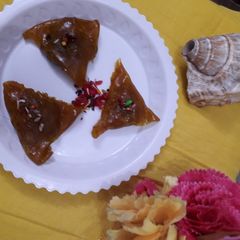 A picture of Aam papad gulkand gilauri.