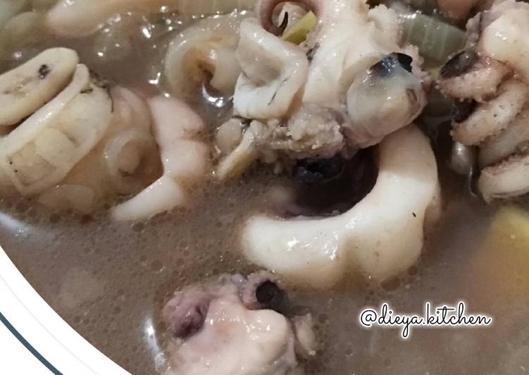 Resep Cumi sotong saos tiram yang Enak Banget