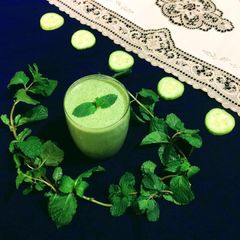 A picture of Fresh and nutritious Mint Lassi.