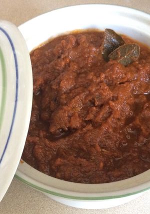Una foto de Salsa casera de tomates para fideos