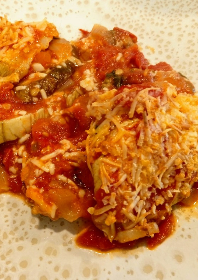 Una foto de Berenjena a la parmesana
