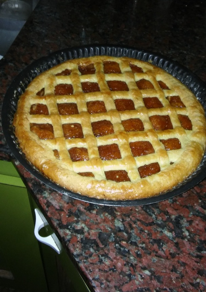 Una foto de Pasta Frola de ricota con chocolate