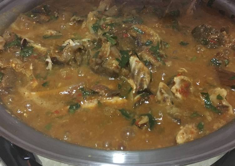 Steps to Make Ultimate Ogbono soup without palm oil