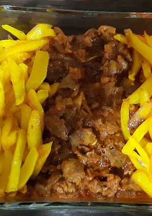 عکسی از دستور خوراک دل مرغ