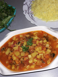 عکسی از دستور خوراک کدو سبز وگان