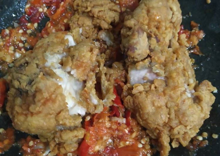 Resep @GURIH Ayam geprek resep masakan rumahan yummy app