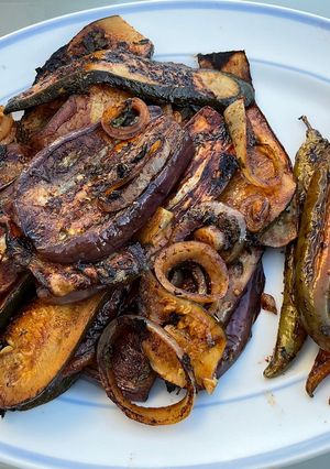 Une photo de Légumes marinés grillés à la plancha